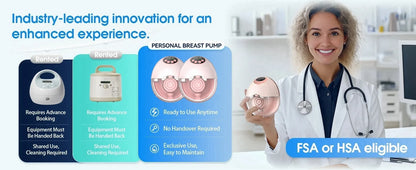 Wireless Wearable Breast Pump with Heating & Sterilization