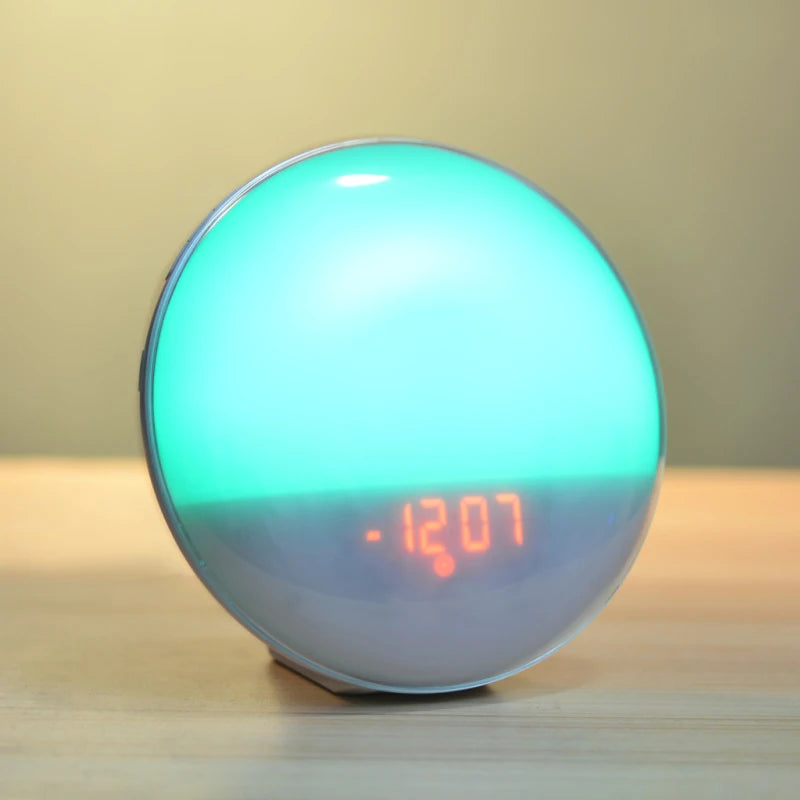 Smart Sunrise Alarm Clock – Dual Alarms, FM Radio, Nightlight & Natural Sounds