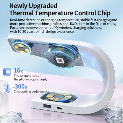 4-in-1 Wireless Charging Station – Fast Magnetic Charging