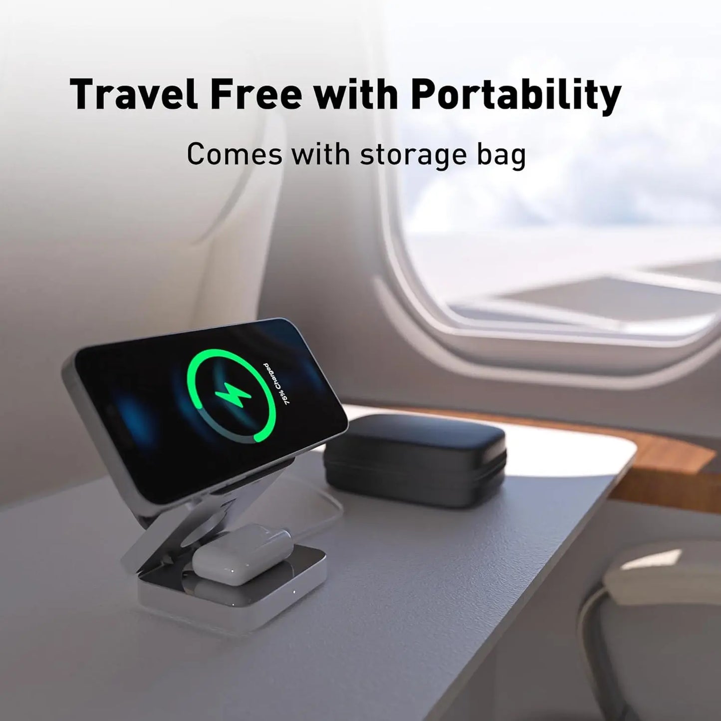 3-in-1 Magnetic Wireless Charger – 30W Fast Charging