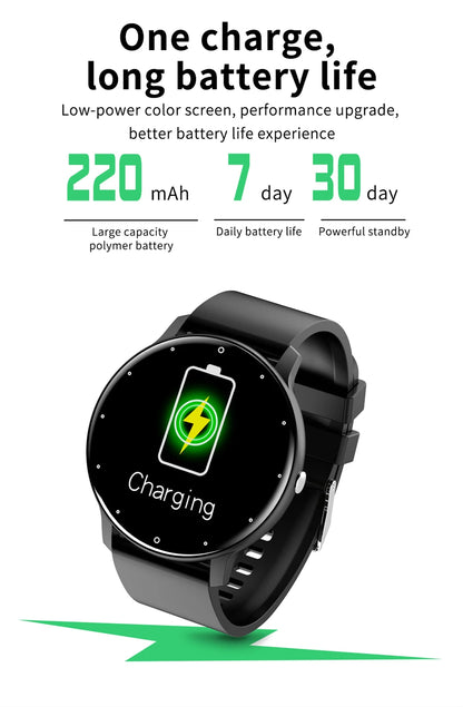 LIGE ZL02 Smartwatch – Touch Screen, Bluetooth Calls, IP67 Waterproof