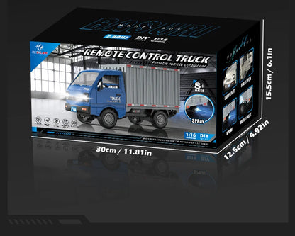 KF21 1:16 RC Drift Truck – LED Spray Light, Climbing & Cargo Haul