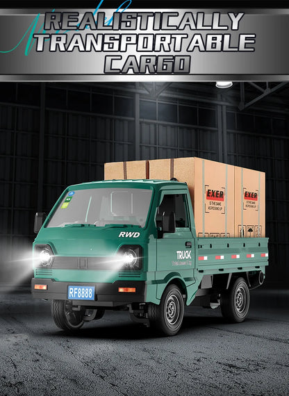 KF21 1:16 RC Drift Truck – LED Spray Light, Climbing & Cargo Haul