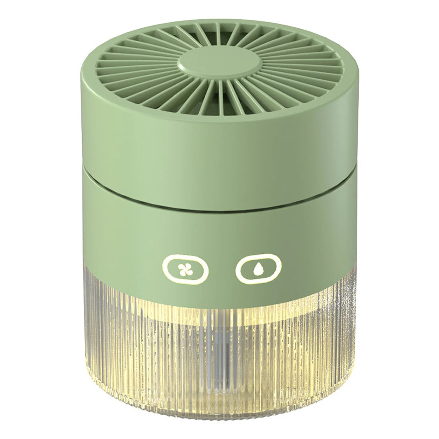 USB Mini Air Cooler + Humidifier & LED Light – 3-Speed Portable Comfort for Desks & Bedrooms