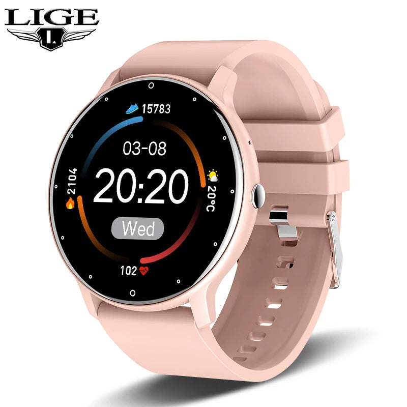 LIGE ZL02 Smartwatch – Touch Screen, Bluetooth Calls, IP67 Waterproof