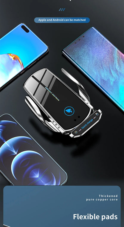 15W Magnetic Car Charger – Fast Wireless Charging