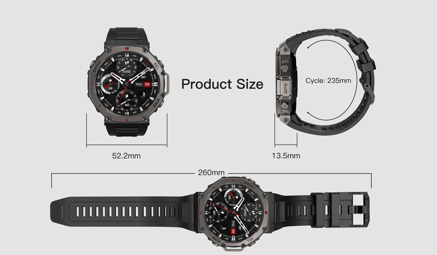 T-Rex 3 Ultra Rugged GPS Smart Watch