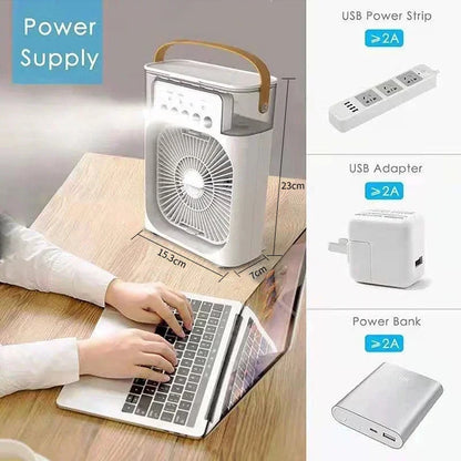 3-in-1 Smart Air Cooler – Portable AC, Humidifier & Night Light
