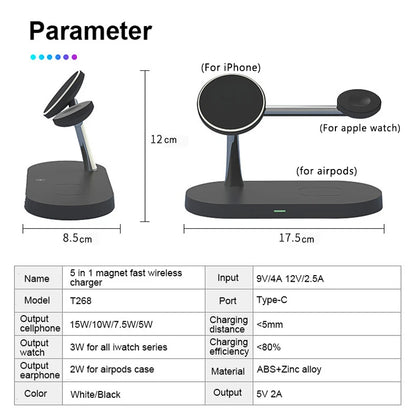 3-in-1 Fast Wireless Charging Stand