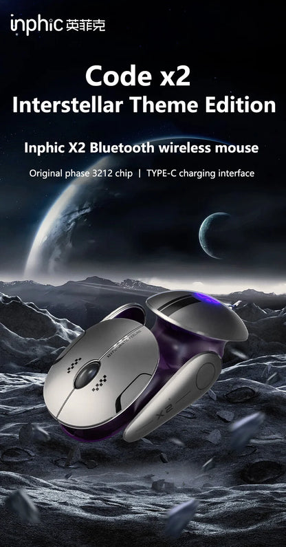 Inphic X2 - Silent Metal Wireless Mouse