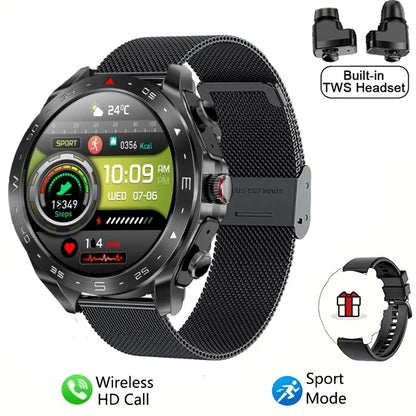 New Smart Watch & Bluetooth Earbuds 2-in-1