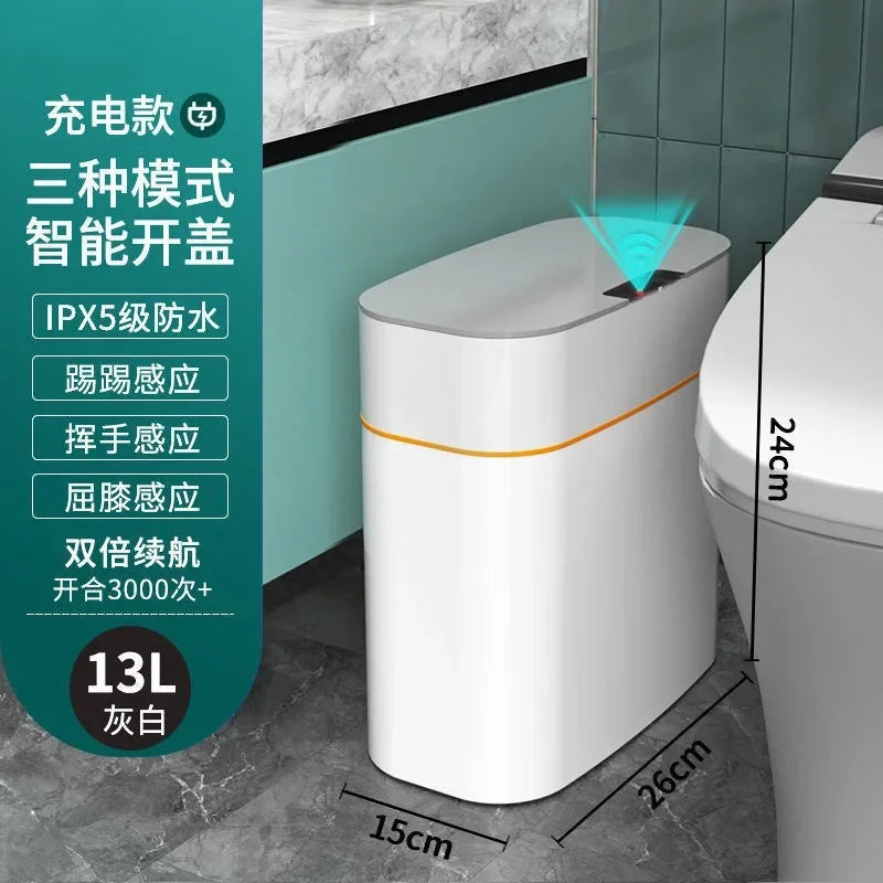 Smart Automatic Trash Can – Touchless, Large Capacity, Waterproof
