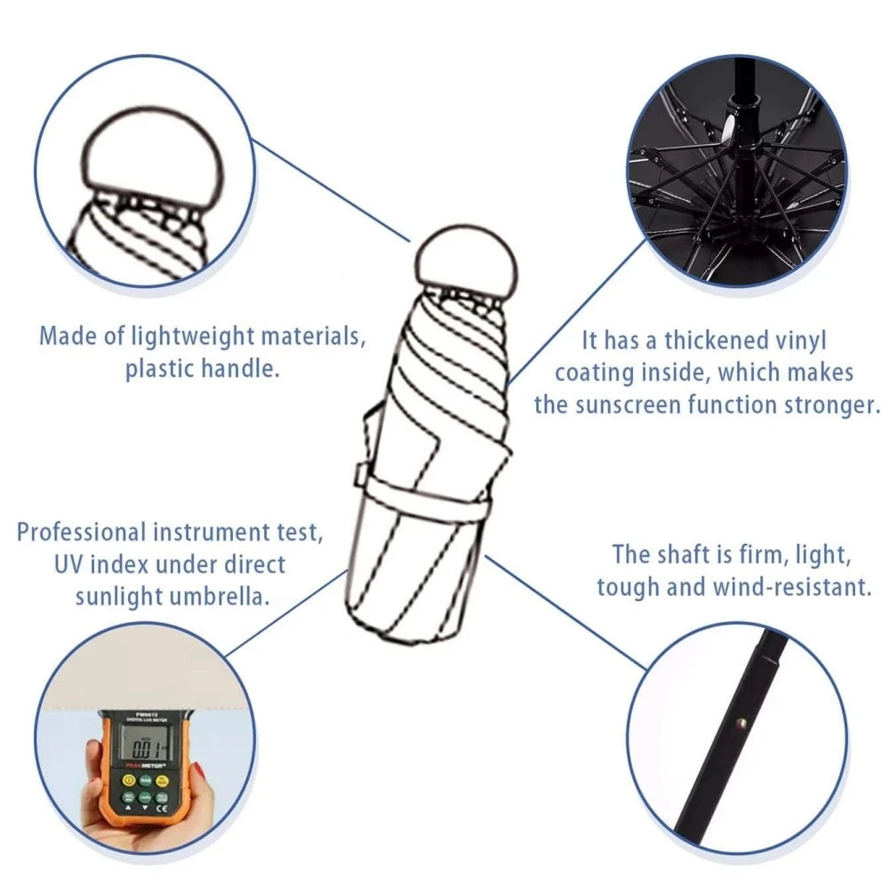 1pc UV-Proof Mini Umbrella