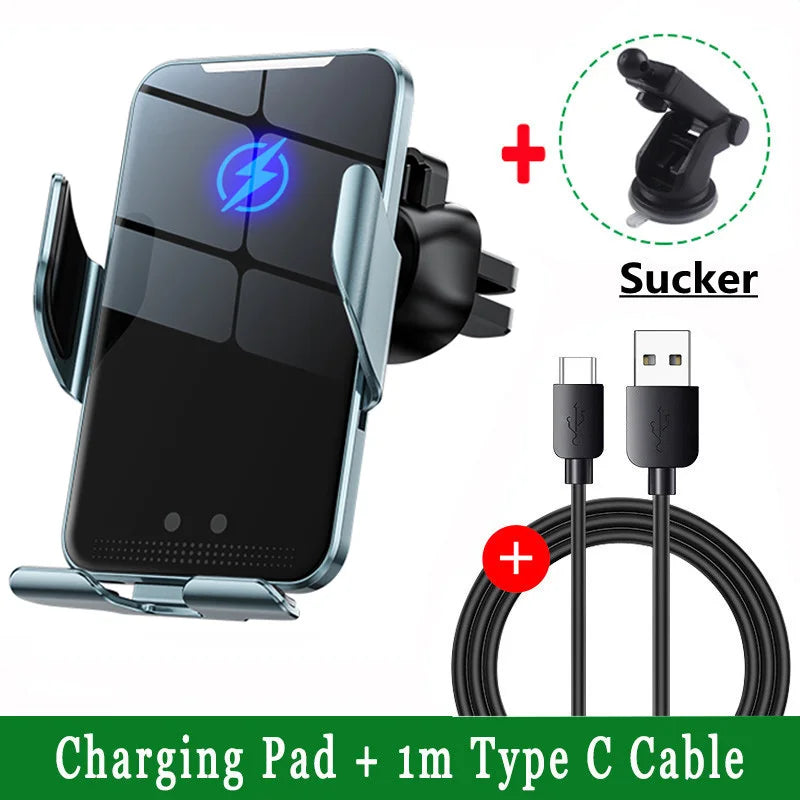 15W Fast Wireless Car Charger – Infrared Auto Mount