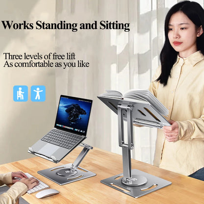 Versatile 360° Adjustable Laptop Stand – Lightweight Design