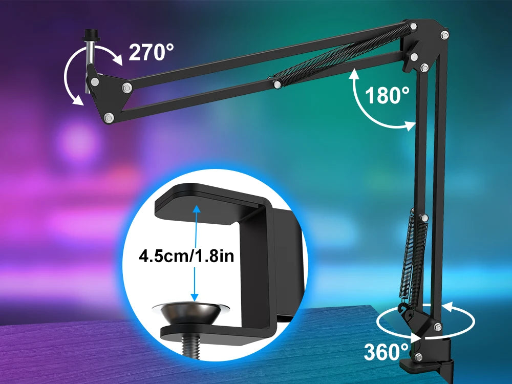 Pro USB Podcast Mic Kit - Boom Arm