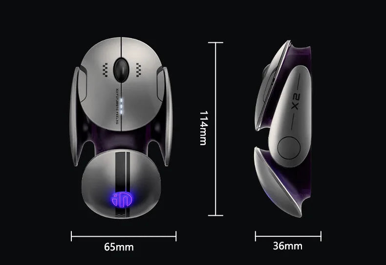 Inphic X2 - Silent Metal Wireless Mouse
