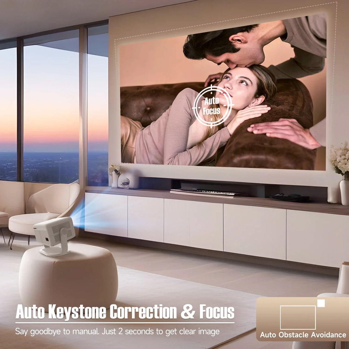 4K Android 1080P Projector – 650ANSI
