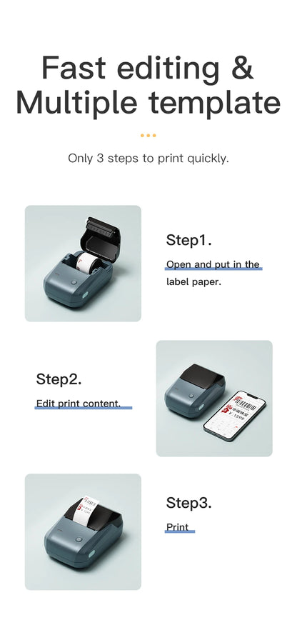 Mini Portable Thermal Printer – Pocket-Sized