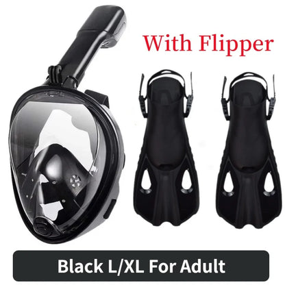 Underwater Anti-Fog Full Face Snorkel Mask