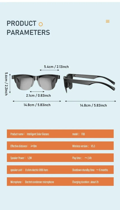 Xiaomi MIJIA Smart Glasses – Bluetooth Calls, Hi-Fi Audio, UV Protection