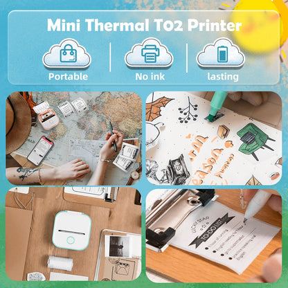 T02 Portable Mini Thermal Printer