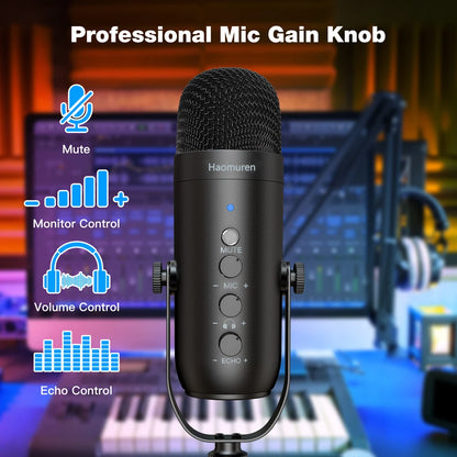 Pro USB Podcast Mic Kit - Boom Arm