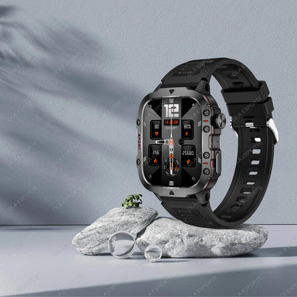 2025 Military Style Smartwatch: GPS, Waterproof, Bluetooth Call