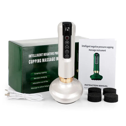 Rechargeable Electric Cupping Set – 12/6-Level Massage & Suction Therapy