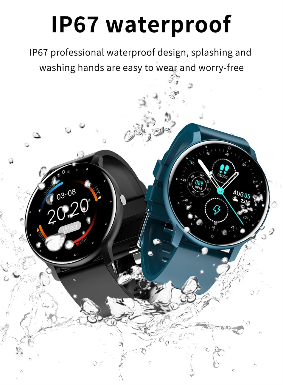 LIGE ZL02 Smartwatch – Touch Screen, Bluetooth Calls, IP67 Waterproof