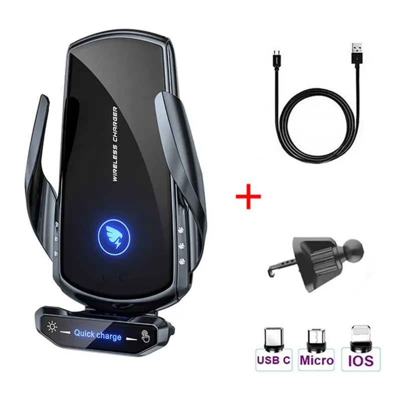 15W Magnetic Car Charger – Fast Wireless Charging
