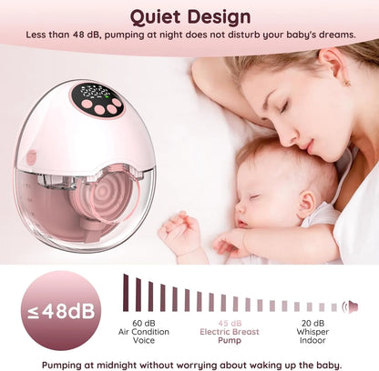 Wireless Wearable Breast Pump with Heating & Sterilization