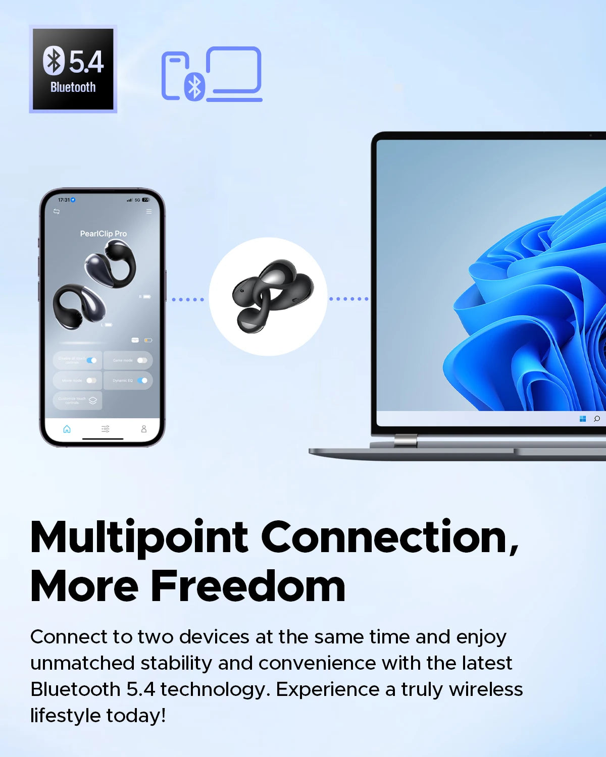 PearlClip Pro Wireless Earphones