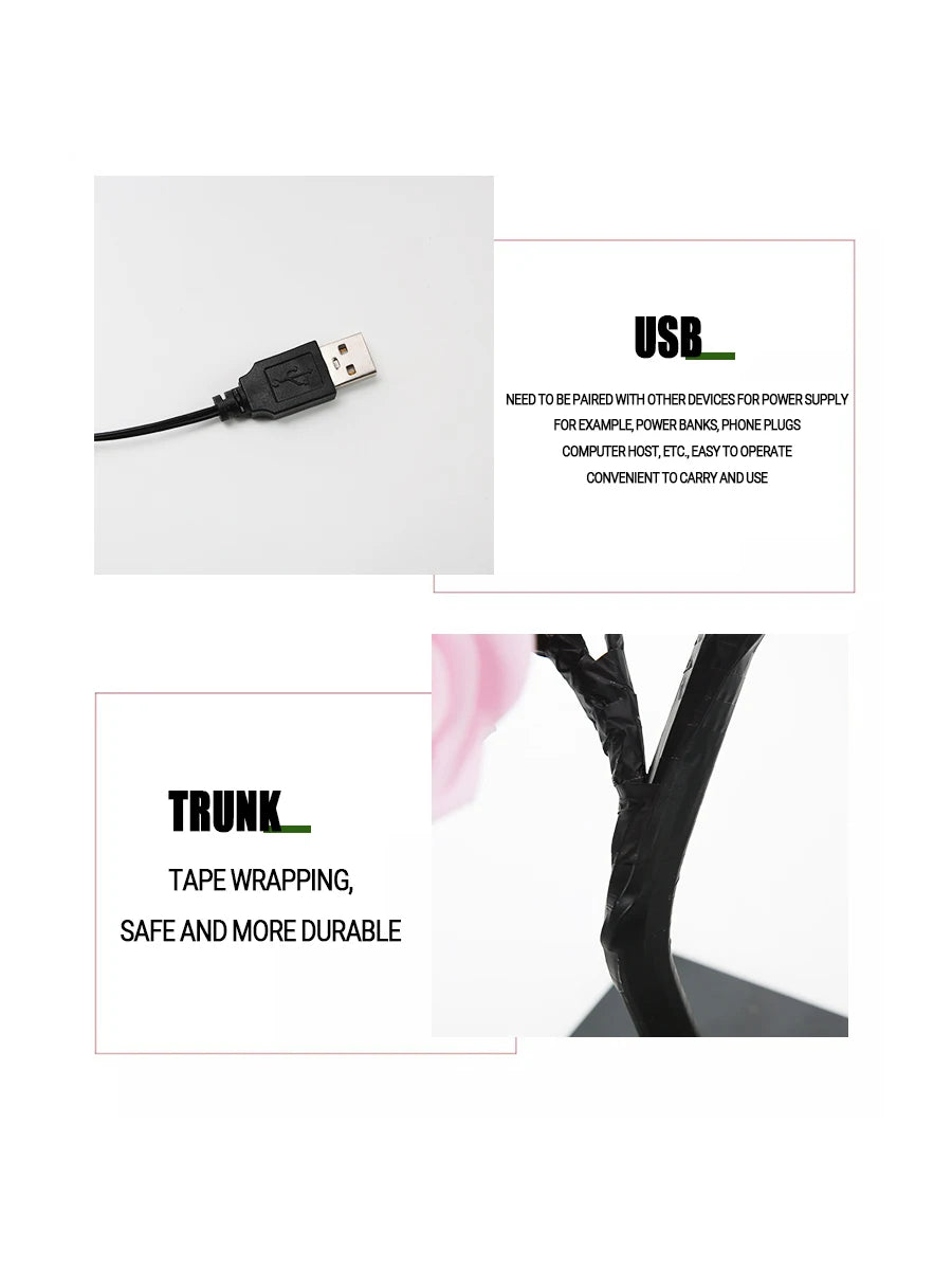 24-LED USB Flower Fairy Light – Enchanted Glow for Bedrooms, Weddings & Festive Ambiance
