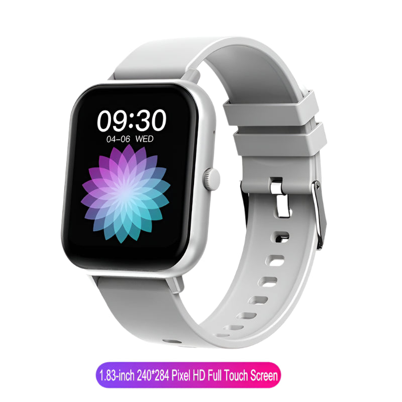 New Smart Watch – Bluetooth Calls, Fitness Tracker, IP68 Waterproof (iOS/Android)