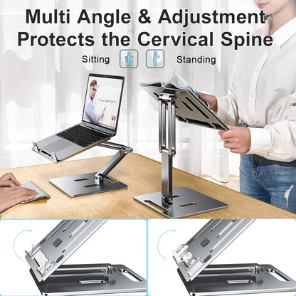 Adjustable Aluminium Book Stand – Foldable Reading Holder