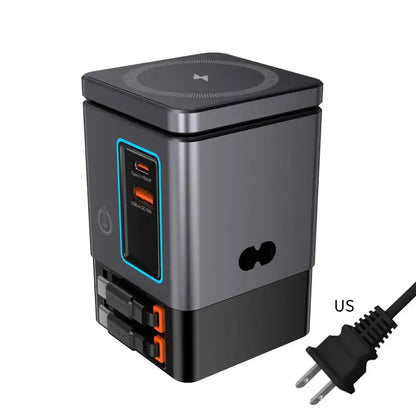 6-in-1 Fast Charging Station – 105W Retractable