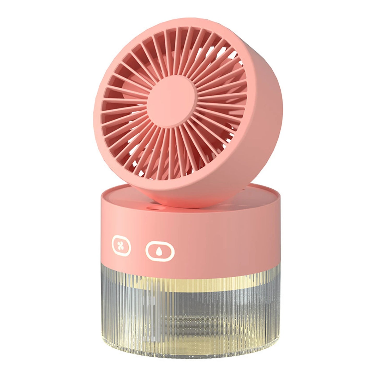 USB Mini Air Cooler + Humidifier & LED Light – 3-Speed Portable Comfort for Desks & Bedrooms