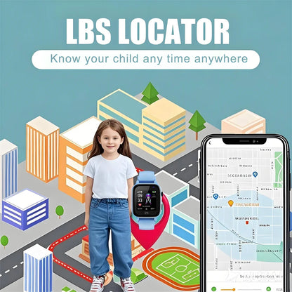 4G Kids Smart Watch – GPS, Camera, Waterproof & SOS Calls