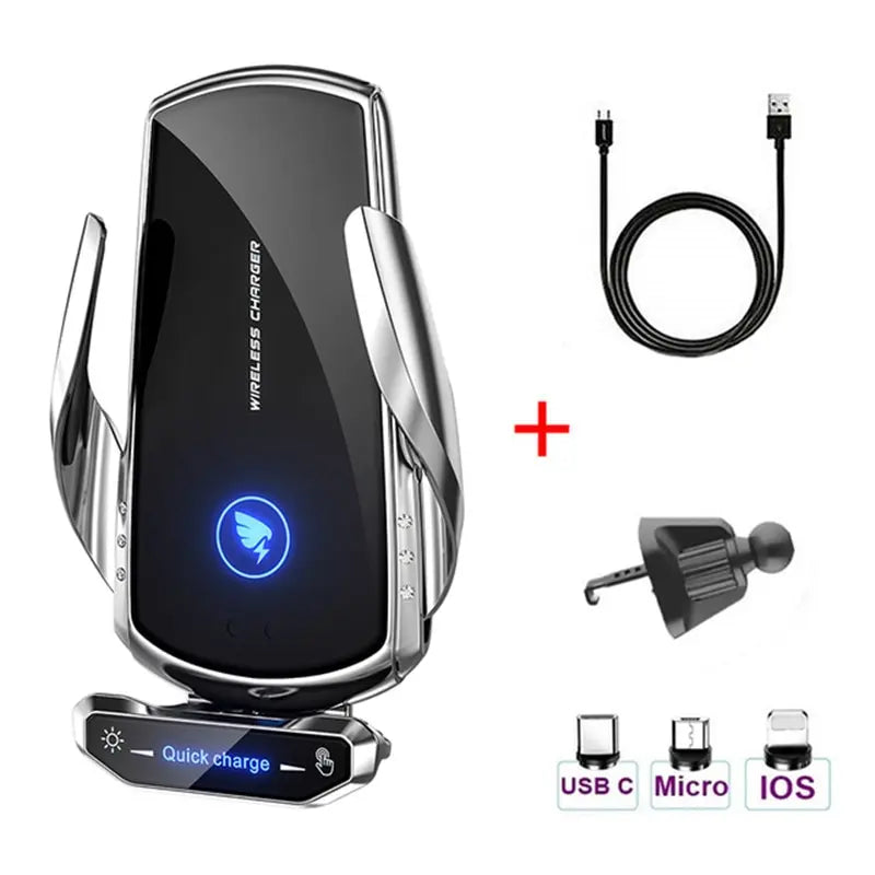 15W Magnetic Car Charger – Fast Wireless Charging