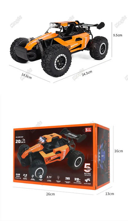 20KM/H High-Speed RC Drift Car – 2WD Off-Road Monster Truck