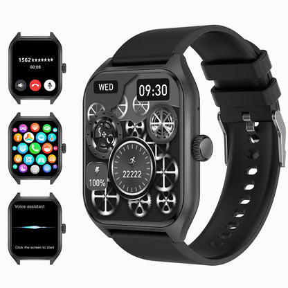 Smart AI Watch – 1.96'' HD, 100+ Sports, Heart & Sleep Tracker
