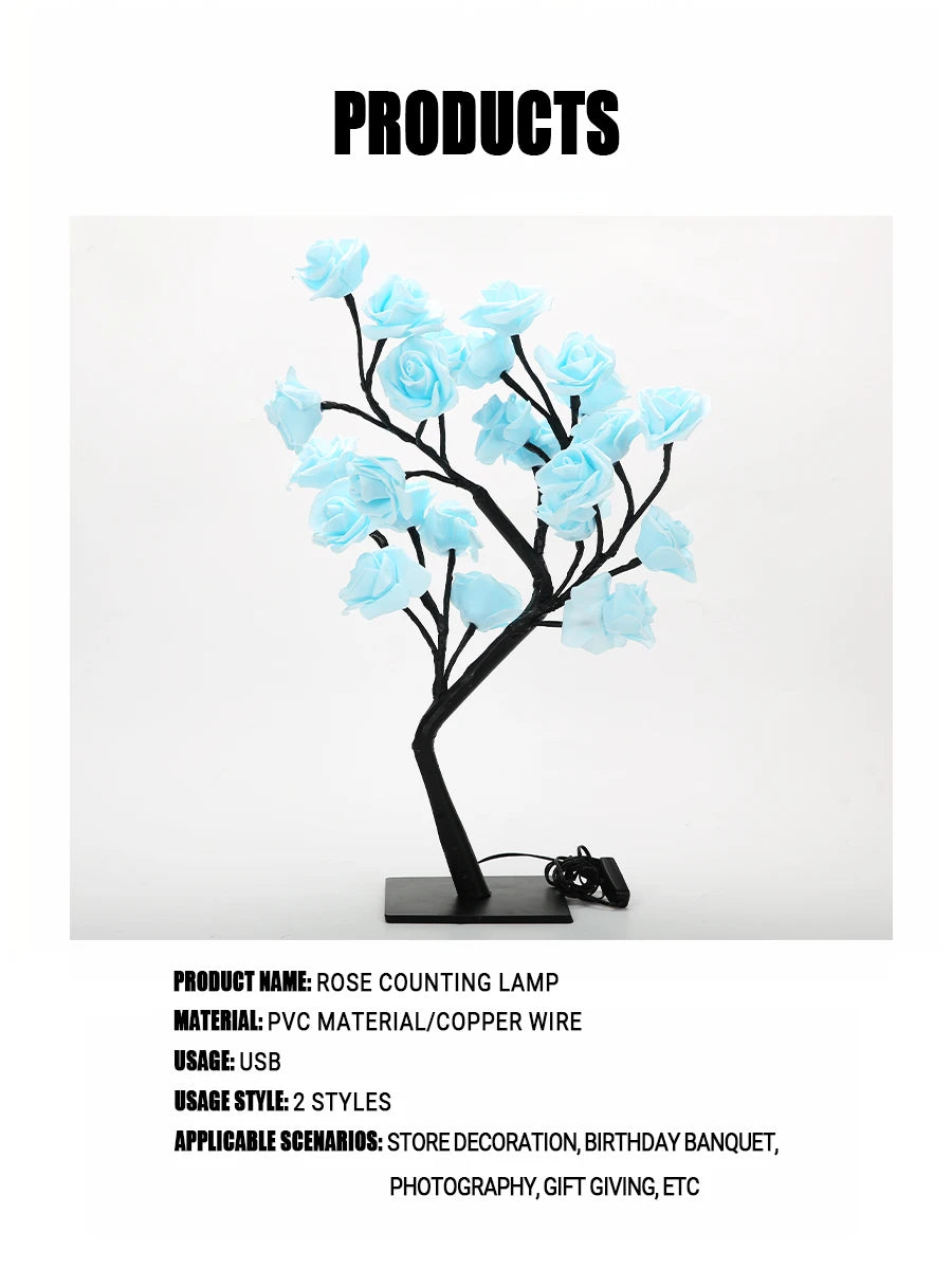 24-LED USB Flower Fairy Light – Enchanted Glow for Bedrooms, Weddings & Festive Ambiance