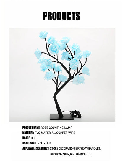 24-LED USB Flower Fairy Light – Enchanted Glow for Bedrooms, Weddings & Festive Ambiance