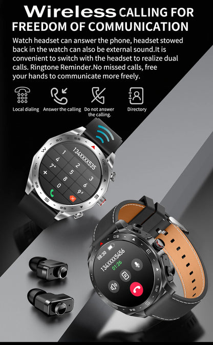 New Smart Watch & Bluetooth Earbuds 2-in-1