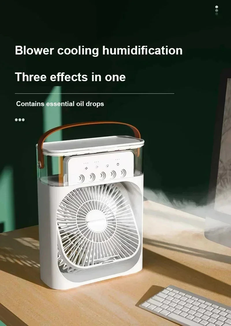 3-in-1 Smart Air Cooler – Portable AC, Humidifier & Night Light