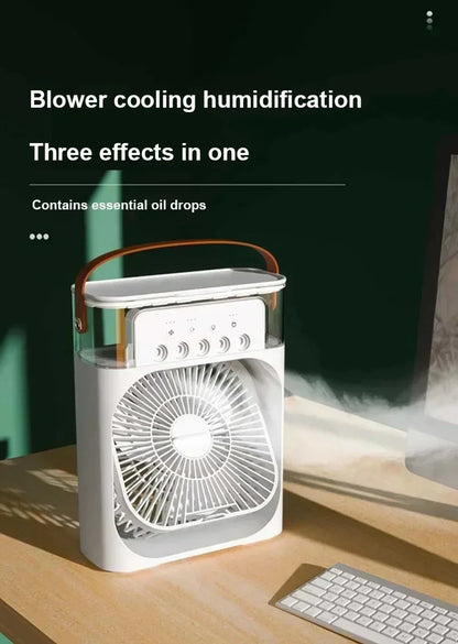 3-in-1 Smart Air Cooler – Portable AC, Humidifier & Night Light