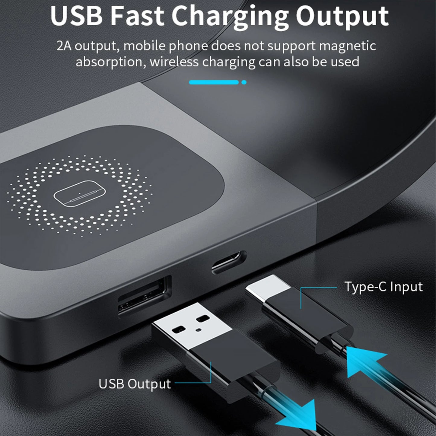 4-in-1 Wireless Charging Station – Fast Magnetic Charging
