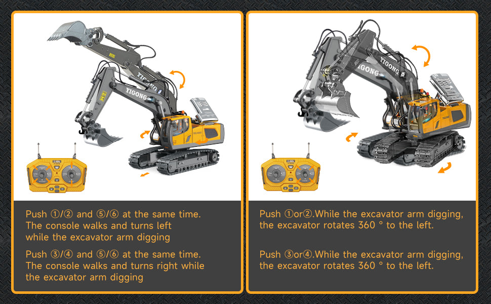 New Drift RC 4x4 Off-Road Excavator – Ultimate Stunt & Crawler Toy